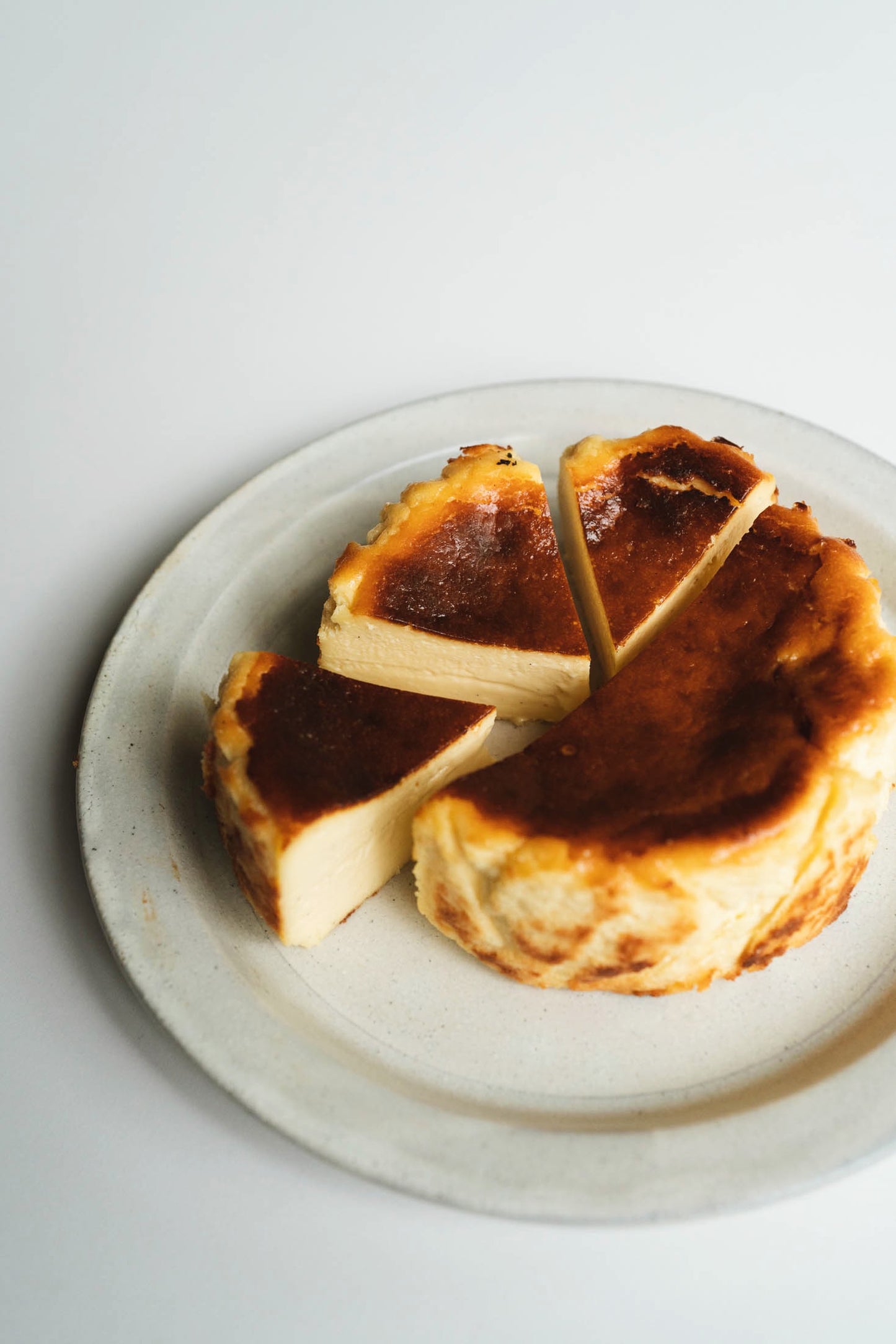 Plane-Basque Cheesecake Whole